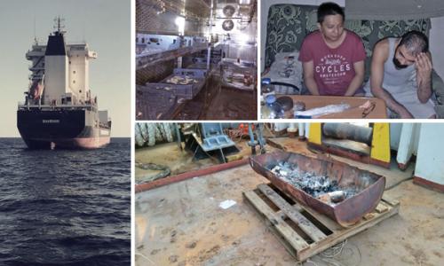 ഭക്ഷണവും വൈ­ദ്യു­തി­യും ഇല്ലാ­തെ­ കപ്പൽ ജീ­വനക്കാർ ഒമാൻ തീ­രത്ത് ഉപേ­ക്ഷി­ക്കപ്പെ­ട്ട നി­ലയി­ൽ