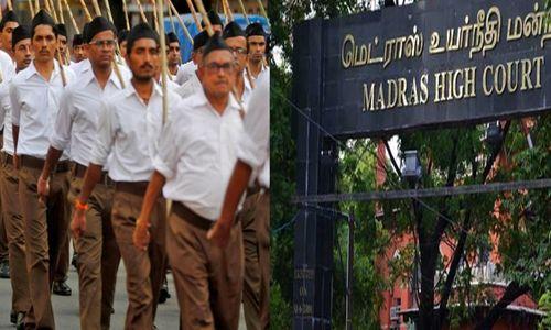 ആർ.എസ്.എസ് റൂട്ട് മാർച്ചിന് അനുമതി നൽകി തമിഴ്നാട് പൊലീസ് ആർ.എസ്.എസ് റൂട്ട് മാർച്ചിന് അനുമതി നൽകി തമിഴ്നാട് പൊലീസ്