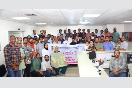ലോക രക്തദാന ദിനത്തിൽ രക്തദാന ക്യാമ്പ് സംഘിപ്പിച്ചു ലോക രക്തദാന ദിനത്തിൽ രക്തദാന ക്യാമ്പ് സംഘിപ്പിച്ചു