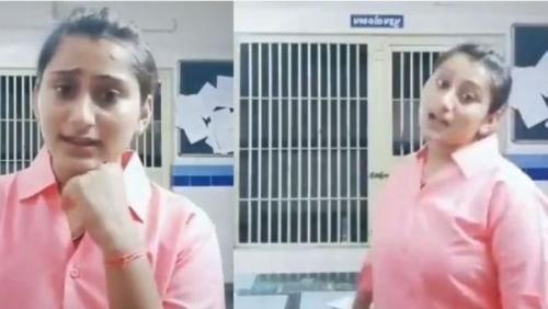 വൈറലായ ഗാനത്തിനൊപ്പം ആടിയ പോലീസുകാരിയ്ക്ക് സസ്പെന്‍ഷന്‍