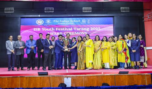 ഇന്ത്യൻ സ്കൂൾ യുവജനോത്സവം 'തരംഗ് 2025': ആര്യഭട്ട ഹൗസ് ഓവറോൾ ചാമ്പ്യന്മാർ