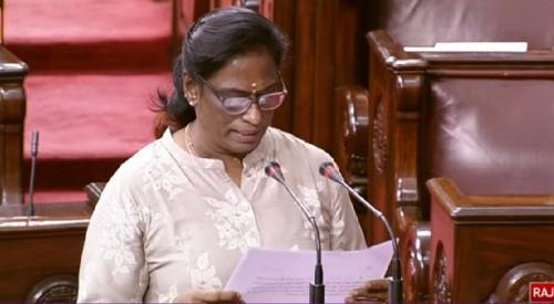 പി.ടി ഉഷ സത്യപ്രതിജ്ഞ ചെയ്തു പി.ടി ഉഷ സത്യപ്രതിജ്ഞ ചെയ്തു