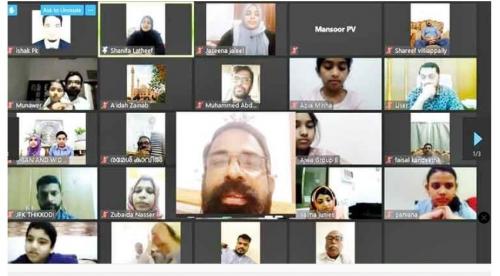 മലയാളം ഓൺലൈൻ പഠനക്ലാസ് സമാപിച്ചു മലയാളം ഓൺലൈൻ പഠനക്ലാസ് സമാപിച്ചു