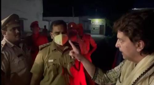 പ്രിയങ്ക ഗാന്ധിയെ പോലീസ് വിട്ടയച്ചു പ്രിയങ്ക ഗാന്ധിയെ പോലീസ് വിട്ടയച്ചു