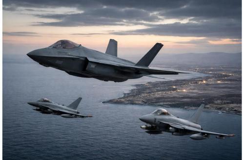 പശ്ചിമേഷ്യൻ ആകാശത്ത് ജാഗ്രത ശക്തമാക്കി ബ്രിട്ടൻ; എഫ്-35, ടൈഫൂൺ പോർവിമാനങ്ങൾ ദൗത്യം തുടരുന്നു