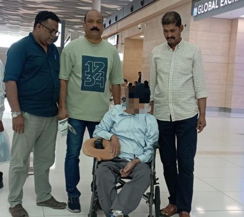 ദുരിതജീവിതത്തിനൊടുവിൽ കണ്ണൂർ സ്വദേശി ഹംസ നാട്ടിലേക്ക് മടങ്ങി; തുടർചികിത്സയ്ക്ക് തുണയായി 'ഹോപ്പ്'
