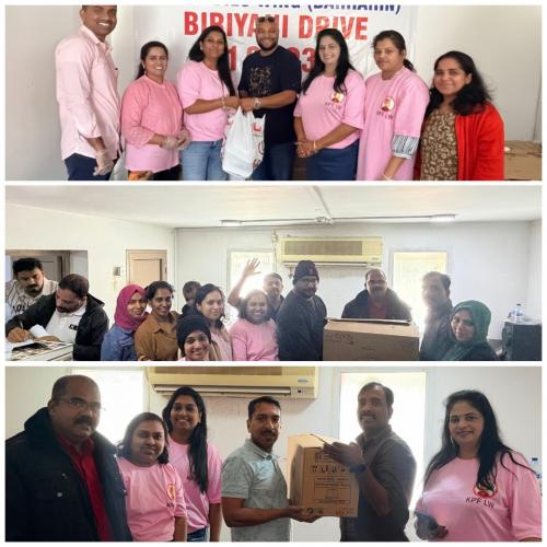 ബിരിയാണി ഡ്രൈവ് സംഘടിപ്പിച്ച് കെ.പി.എഫ് ലേഡീസ് വിംഗ്