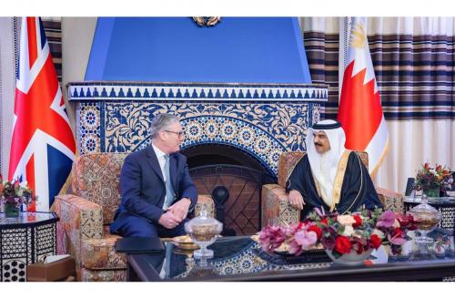 ബ്രിട്ടീഷ് പ്രധാനമന്ത്രി കീർ സ്റ്റാർമർ ബഹ്‌റൈനിൽ; ഭരണാധികാരികളുമായി കൂടിക്കാഴ്ച നടത്തി