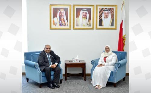 ബഹ്റൈൻ ഇന്ത്യൻ സ്ഥാനപതി ആരോഗ്യമന്ത്രിയുമായി കൂടികാഴ്ച്ച നടത്തി