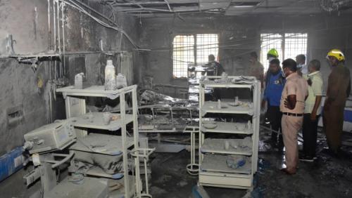 മഹാരാഷ്ട്രയിൽ ആശുപത്രിക്ക് തീപിടിച്ചു; 10 മരണം