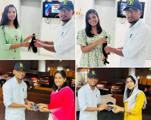 കെ.പി.എ അംഗങ്ങൾ ബഹ്റൈൻ കാൻസർ സൊസൈറ്റിയ്ക്ക് കേശദാനം നടത്തി കെ.പി.എ അംഗങ്ങൾ ബഹ്റൈൻ കാൻസർ സൊസൈറ്റിയ്ക്ക് കേശദാനം നടത്തി