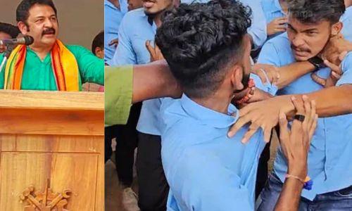 കൃഷ്ണകുമാറിനെ തടഞ്ഞ് SFI ; ഐടിഐയിൽ SFI-ABVP സംഘർഷം കൃഷ്ണകുമാറിനെ തടഞ്ഞ് SFI ; ഐടിഐയിൽ SFI-ABVP സംഘർഷം