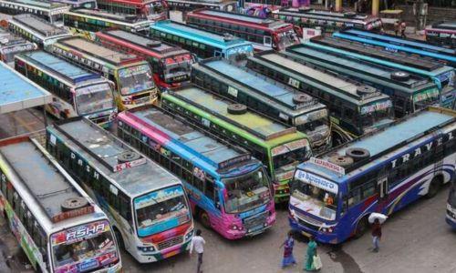 ജനങ്ങളെ വലച്ച് കേരളത്തിൽ സ്വകാര്യ ബസ് സൂചനാ സമരം 
