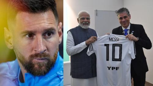 പ്രധാനമന്ത്രിക്ക് അര്ജന്റീനയുടെ സമ്മാനം; മെസിയുടെ ജഴ്സി സ്വീകരിച്ച് മോദി പ്രധാനമന്ത്രിക്ക് അര്ജന്റീനയുടെ സമ്മാനം; മെസിയുടെ ജഴ്സി സ്വീകരിച്ച് മോദി