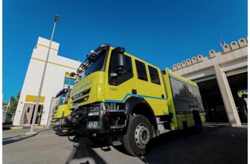 ഹമദ് ടൗണിൽ കെട്ടിടത്തിന് തീപിടിച്ചു; ആളുകളെ ഒഴിപ്പിച്ചു