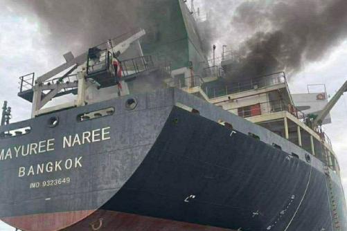 ഹുർമുസ് കടലിടുക്കിൽ തായ് കപ്പലിന് നേരെ ആക്രമണം; ഇന്ത്യയിലേക്ക് വരികയായിരുന്ന കപ്പലിന് തീപിടിച്ചു