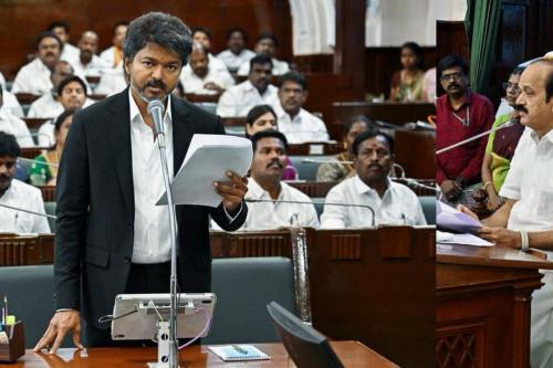 തമിഴ്‌നാട് നിയമസഭയിൽ വിജയ് സർക്കാർ വിശ്വാസവോട്ട് നേടി; എഐഎഡിഎംകെയിൽ വിള്ളൽ, ഡിഎംകെ സഭ ബഹിഷ്കരിച്ചു