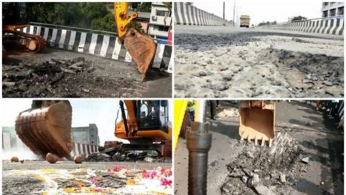 പാലാരിവട്ടം പാലം പൊളിക്കൽ ആരംഭിച്ചു