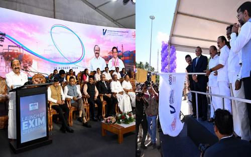 വിഴിഞ്ഞത്ത് വികസനപ്പൂരം! ചരക്കുനീക്കം തുടങ്ങി, പക്ഷെ ചടങ്ങ് ബഹിഷ്കരിച്ച് പ്രതിപക്ഷം