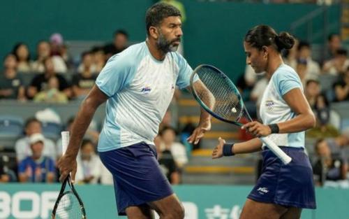 ഏഷ്യൻ ഗെയിംസ്; ടെന്നീസ് മിക്സ്ഡ് ഡബിൾസിൽ ഇന്ത്യയുടെ രോഹൻ ബൊപ്പണ്ണ−ഋതുജ ഭോസലെ സഖ്യത്തിന് സ്വർണം