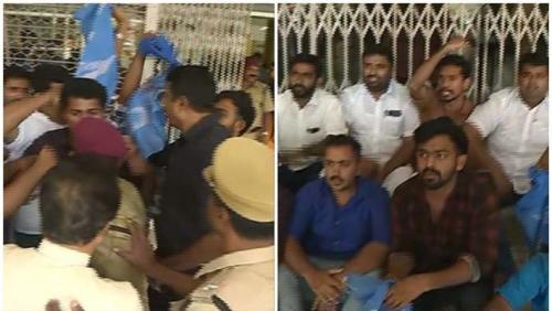 എംജി യൂണിവേഴ്സിറ്റി പിവിസിയെ കെഎസ്‍യു പ്രവര്‍ത്തകര്‍ തടഞ്ഞുവെച്ചു
