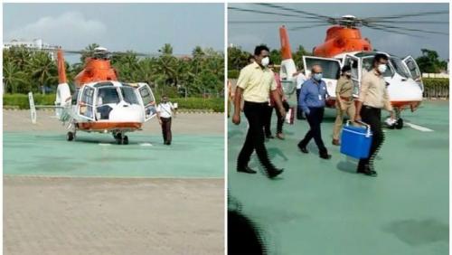 ഹെലിക്കോപ്ടറിൽ ഹൃദയം കൊച്ചിയിൽ‍: ആംബുലൻസിൽ ആശുപത്രിയിലെത്തിച്ചു    