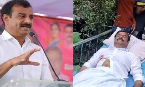 തെലങ്കാനയിൽ തെരഞ്ഞെടുപ്പ് പ്രചാരണത്തിനിടെ ലോക്സഭാ എംപിക്ക് കുത്തേറ്റു, അക്രമി പിടിയിൽ തെലങ്കാനയിൽ തെരഞ്ഞെടുപ്പ് പ്രചാരണത്തിനിടെ ലോക്സഭാ എംപിക്ക് കുത്തേറ്റു, അക്രമി പിടിയിൽ