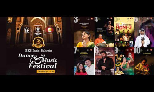 ബി.കെ.എസ് ഇന്തോ−ബഹ്റൈൻ ഡാൻസ് &മ്യൂസിക് ഫെസ്റ്റിവൽ ഇന്ന് മുതൽ ബി.കെ.എസ് ഇന്തോ−ബഹ്റൈൻ ഡാൻസ് &മ്യൂസിക് ഫെസ്റ്റിവൽ ഇന്ന് മുതൽ