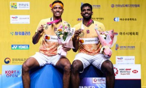 കൊറിയൻ ഓപ്പൺ ബാഡ്മിന്റൺ കിരീടം സാത്വിക്-ചിരാഗ് സഖ്യത്തിന്