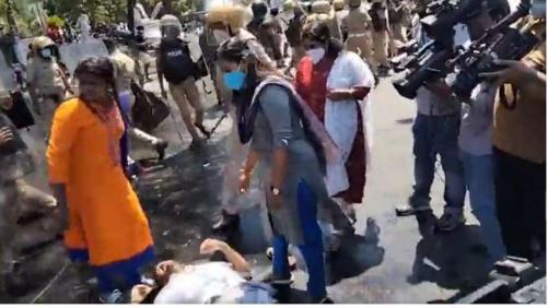 യുവമോർച്ച നടത്തിയ സെക്രട്ടറിയേ‌റ്റ് മാർച്ചിൽ വൻ സംഘർഷം