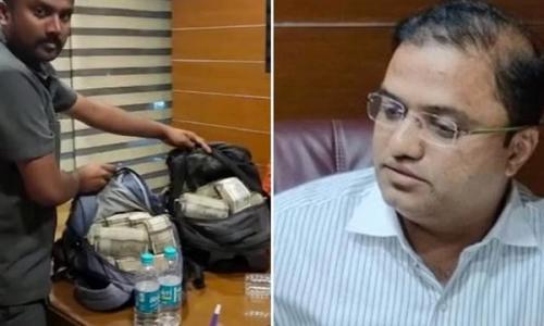 ബിജെപി എംഎൽഎയുടെ മകൻ അറസ്റ്റിൽ; വസതിയിൽ നിന്ന് ആറ് കോടി കണ്ടെടുത്തു ബിജെപി എംഎൽഎയുടെ മകൻ അറസ്റ്റിൽ; വസതിയിൽ നിന്ന് ആറ് കോടി കണ്ടെടുത്തു
