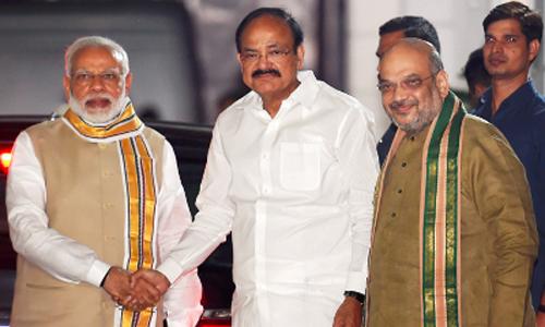 കേന്ദ്രമന്ത്രി വെങ്കയ്യ നായിഡു എൻ‍ഡിഎ ഉപരാഷ്ട്രപതി സ്ഥാനാർഥി