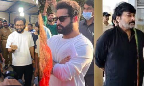 തെലങ്കാനയിൽ വോട്ടിംഗ് പുരോഗമിക്കുന്നു; വോട്ട് രേഖപ്പെടുത്തി ചിരഞ്ജീവി, ജൂനിയർ എൻടിആർ, അല്ലു അർജുൻ തെലങ്കാനയിൽ വോട്ടിംഗ് പുരോഗമിക്കുന്നു; വോട്ട് രേഖപ്പെടുത്തി ചിരഞ്ജീവി, ജൂനിയർ എൻടിആർ, അല്ലു അർജുൻ