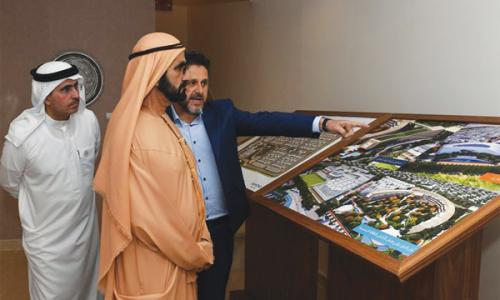 ഷെ­യ്ഖ് മു­ഹമ്മദ് സസ്‌റ്റൈ­നബിൾ സി­റ്റി­യിൽ സന്ദർ­ശനം നടത്തി­