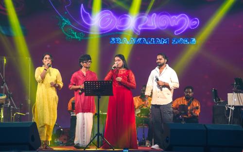 ‘ശ്രാവണം’ ഓണാഘോഷങ്ങൾക്ക് ആവേശം പകർന്ന് യുവഗായകരുടെ ഗാനമേള