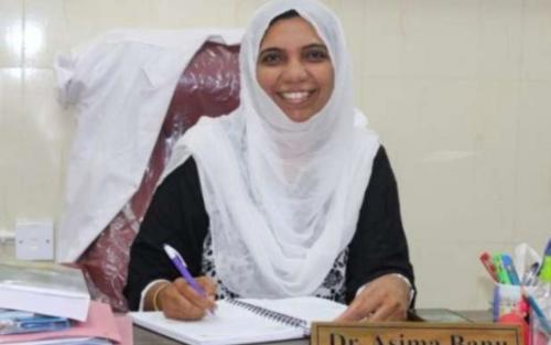 ബെംഗളൂരു മെഡിക്കൽ കോളജിൽ ആദ്യ മുസ്‌ലിം വനിതാ പ്രിൻസിപ്പലായി ഡോ. ആസിമ ബാനു