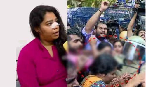 തലസ്ഥാനത്ത് കെ.എസ്.യു പ്രതിഷേധനത്തിനിടെ വനിതാ പ്രവർത്തകരെ പുരുഷ പോലീസ് കൈയേറ്റം ചെയ്തതായി നെസിയ മുണ്ടപ്പള്ളി തലസ്ഥാനത്ത് കെ.എസ്.യു പ്രതിഷേധനത്തിനിടെ വനിതാ പ്രവർത്തകരെ പുരുഷ പോലീസ് കൈയേറ്റം ചെയ്തതായി നെസിയ മുണ്ടപ്പള്ളി