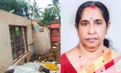 കനത്ത മഴയിൽ വീടിന്റെ ചുമരിടിഞ്ഞ് വീണ് വീട്ടമ്മ മരിച്ചു കനത്ത മഴയിൽ വീടിന്റെ ചുമരിടിഞ്ഞ് വീണ് വീട്ടമ്മ മരിച്ചു