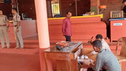 കണ്ണൂരിൽ സുരക്ഷാ ജീവനക്കാരനെ പൂട്ടിയിട്ട് ക്ഷേത്രത്തിൽ കവർച്ച