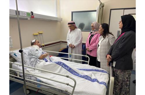 ഇറാൻ ആക്രമണത്തിൽ പരിക്കേറ്റവരെ സന്ദർശിച്ച് ബഹ്‌റൈൻ ആരോഗ്യവകുപ്പ് ഉന്നതതല സംഘം