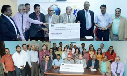 ബഹ്റൈൻ ക്യാ­ൻ­സർ സൊ­സൈ­റ്റി­ക്ക് ഫണ്ട് കൈ­മാ­റി­