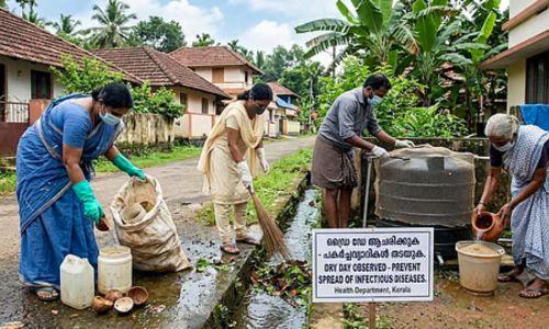 ആരോഗ്യവകുപ്പിന്റെ നേതൃത്വത്തിൽ സംസ്ഥാനത്ത് ഇന്ന് ഡ്രൈ ഡേ