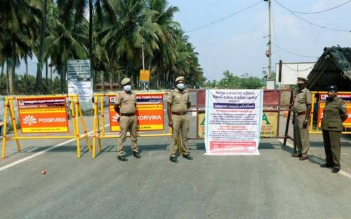 കോവിഡ് വ്യാപനം; അതിർത്തിയിലെ ഇടറോഡുകൾ അടച്ച് തമിഴ്നാട്