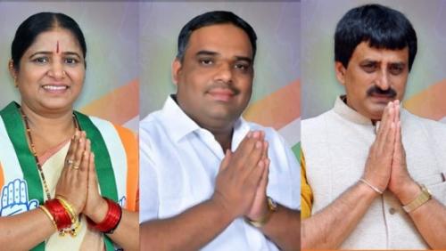കർണാടകയിൽ ഉപതെരഞ്ഞെടുപ്പ് നടന്ന മൂന്നു സീറ്റിലും കോൺഗ്രസിന് വിജയം കർണാടകയിൽ ഉപതെരഞ്ഞെടുപ്പ് നടന്ന മൂന്നു സീറ്റിലും കോൺഗ്രസിന് വിജയം