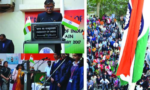 റി­പ്പബ്ലിക് ദി­നം ഇന്ത്യൻ സമൂ­ഹം സമു­ചി­തമാ­യി­ ആഘോ­ഷി­ച്ചു­ 