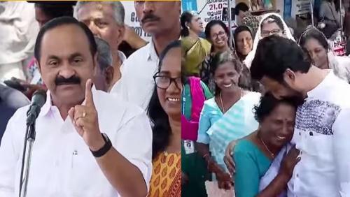 ആശ സമര സമാപനത്തിൽ രാഹുലിനോടുള്ള അകൽച്ച വീണ്ടും പ്രകടമാക്കി വി.ഡി. സതീശൻ ആശ സമര സമാപനത്തിൽ രാഹുലിനോടുള്ള അകൽച്ച വീണ്ടും പ്രകടമാക്കി വി.ഡി. സതീശൻ