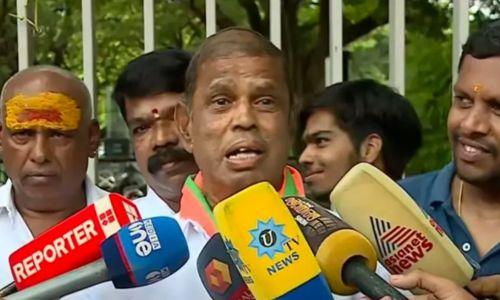 ദേശീയപതാക കാവിയാക്കണമെന്ന പരാമർശം; ബിജെപി നേതാവ് എൻ.ശിവരാജന് പൊലീസ് നോട്ടീസ്