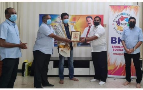 നൗഫൽ അബൂബക്കറിന് ബി.കെ.എസ്.എഫ് യാത്രയയപ്പ് നൽകി