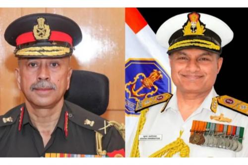 രാജ്യത്തിന്റെ പുതിയ സംയുക്ത സൈനിക മേധാവിയായി ലഫ്റ്റനന്റ് ജനറൽ എൻ.എസ്. രാജ സുബ്രഹ്മണിയെ നിയമിച്ചു; വൈസ് അഡ്മിറൽ കൃഷ്ണ സ്വാമിനാഥൻ പുതിയ നാവികസേനാ മേധാവി