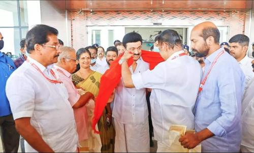 തമിഴ്നാട് മുഖ്യമന്ത്രി എം.കെ സ്റ്റാലിൻ കണ്ണൂരിൽ തമിഴ്നാട് മുഖ്യമന്ത്രി എം.കെ സ്റ്റാലിൻ കണ്ണൂരിൽ
